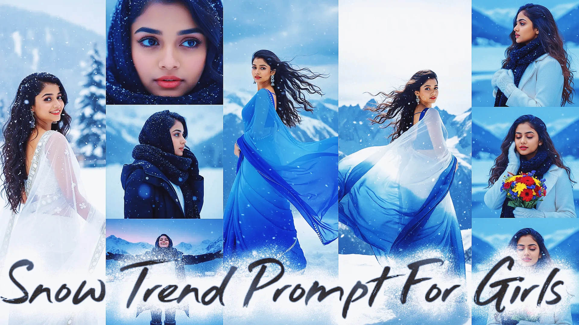 Gemini AI Snow Trend Prompt For Girls 2025: Gemini Winter Trend Prompts ...