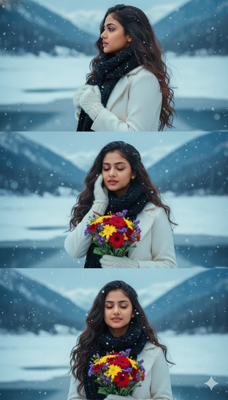 Gemini AI Snow Trend Prompt For Girls