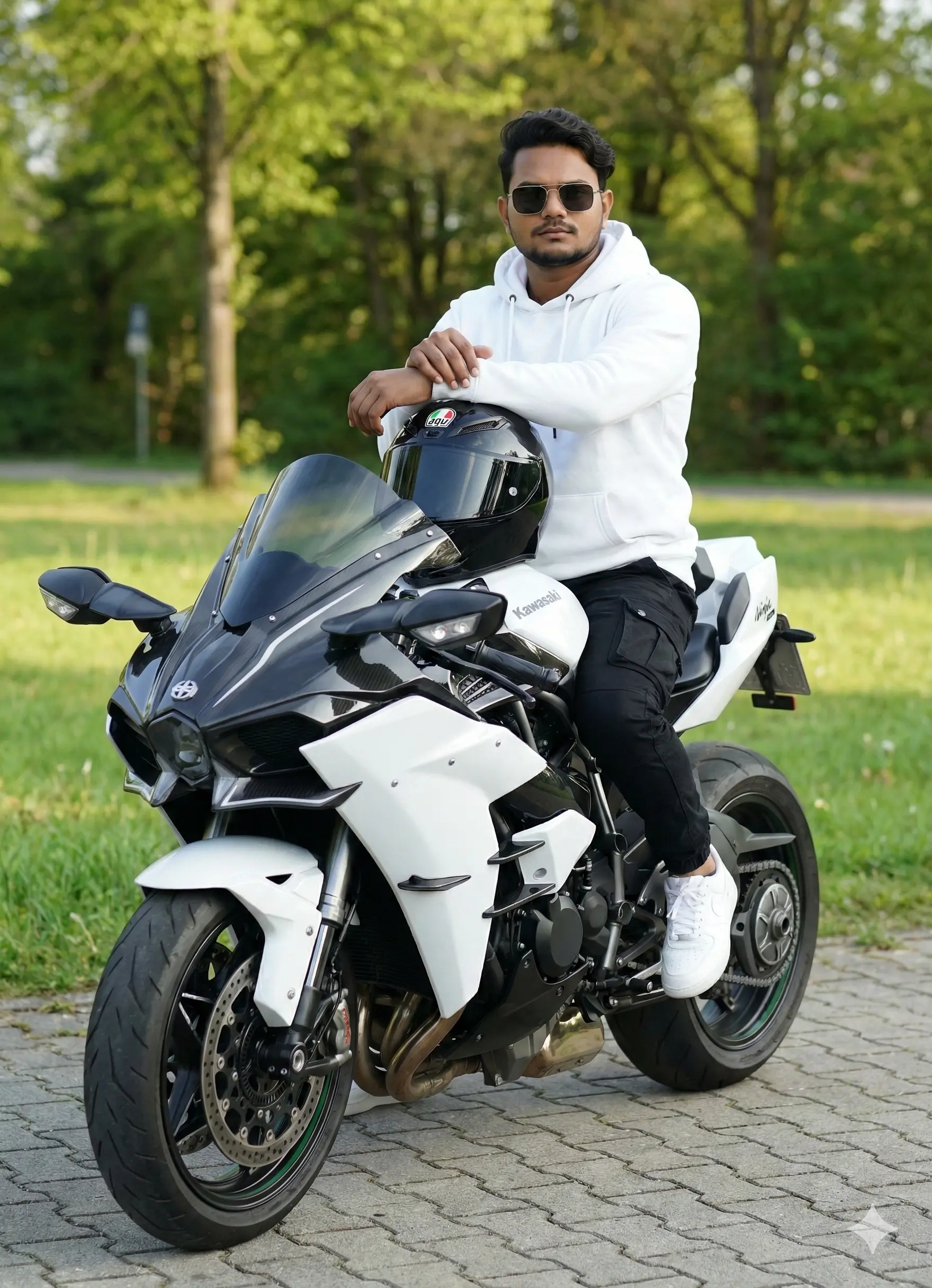 Kawasaki Ninja H2r bike prompts