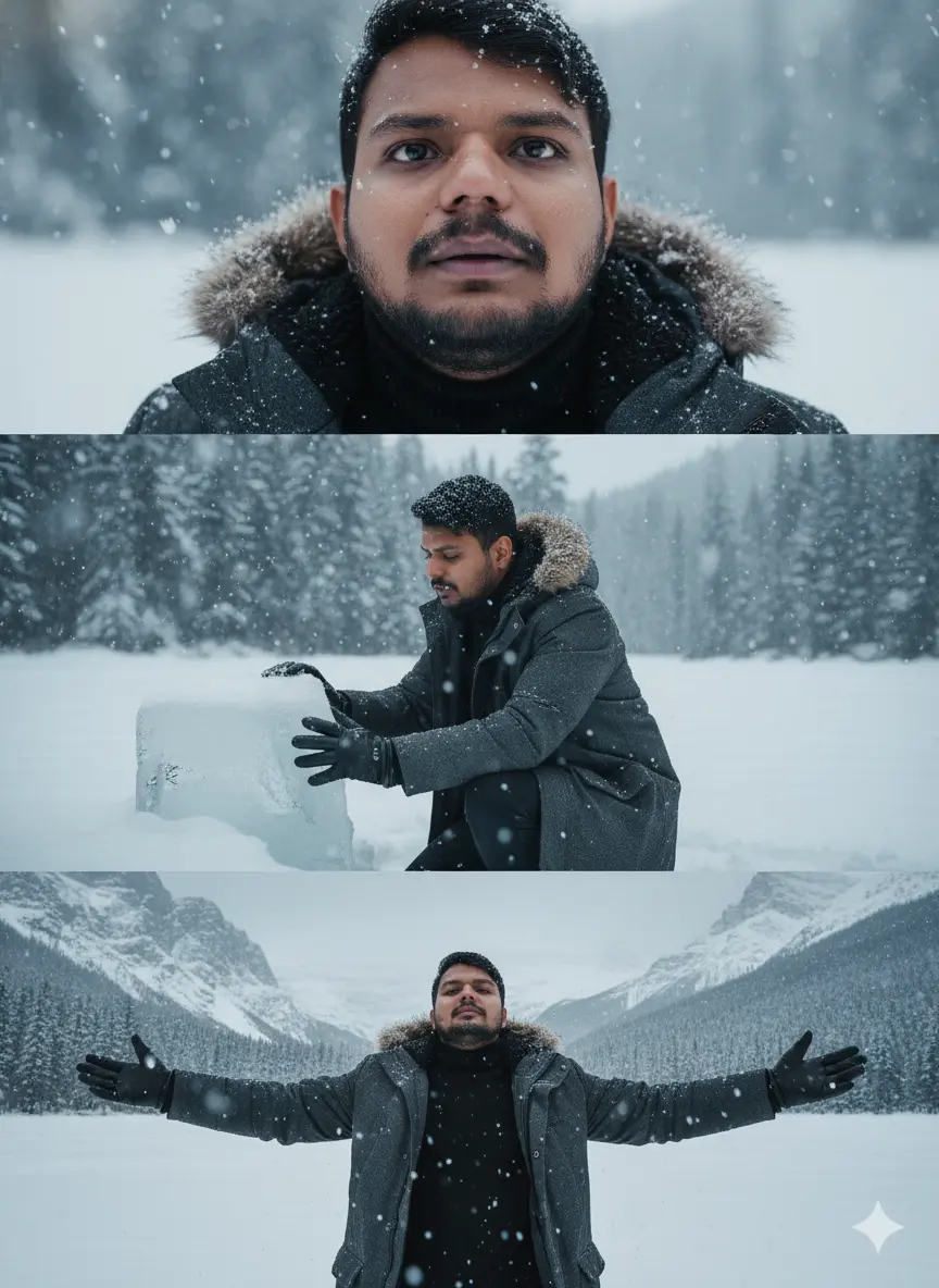 gemini snow winter prompts