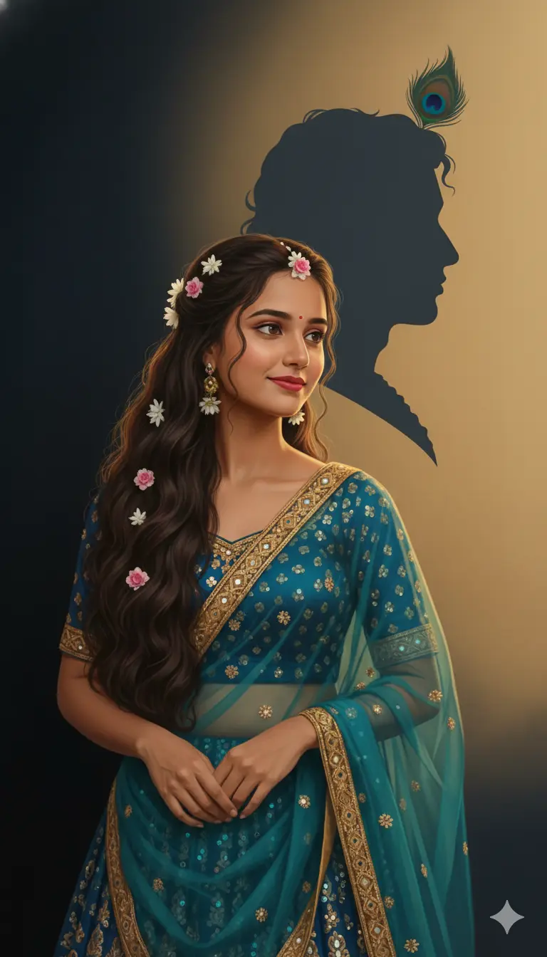 google gemini radha rani look prompt link