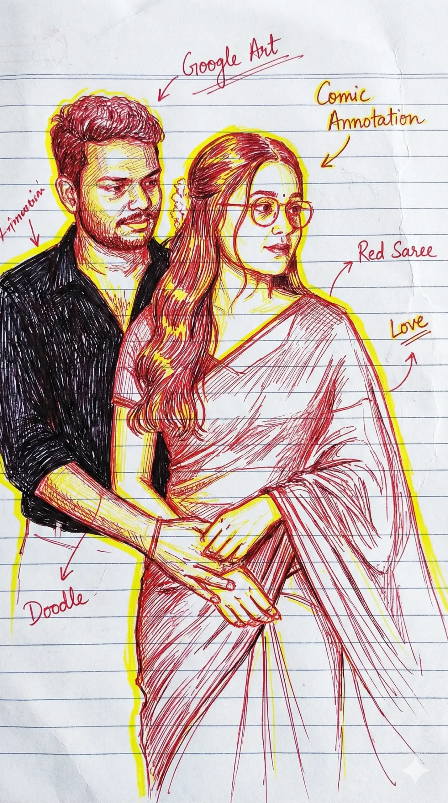 hand drawn sketch prompt