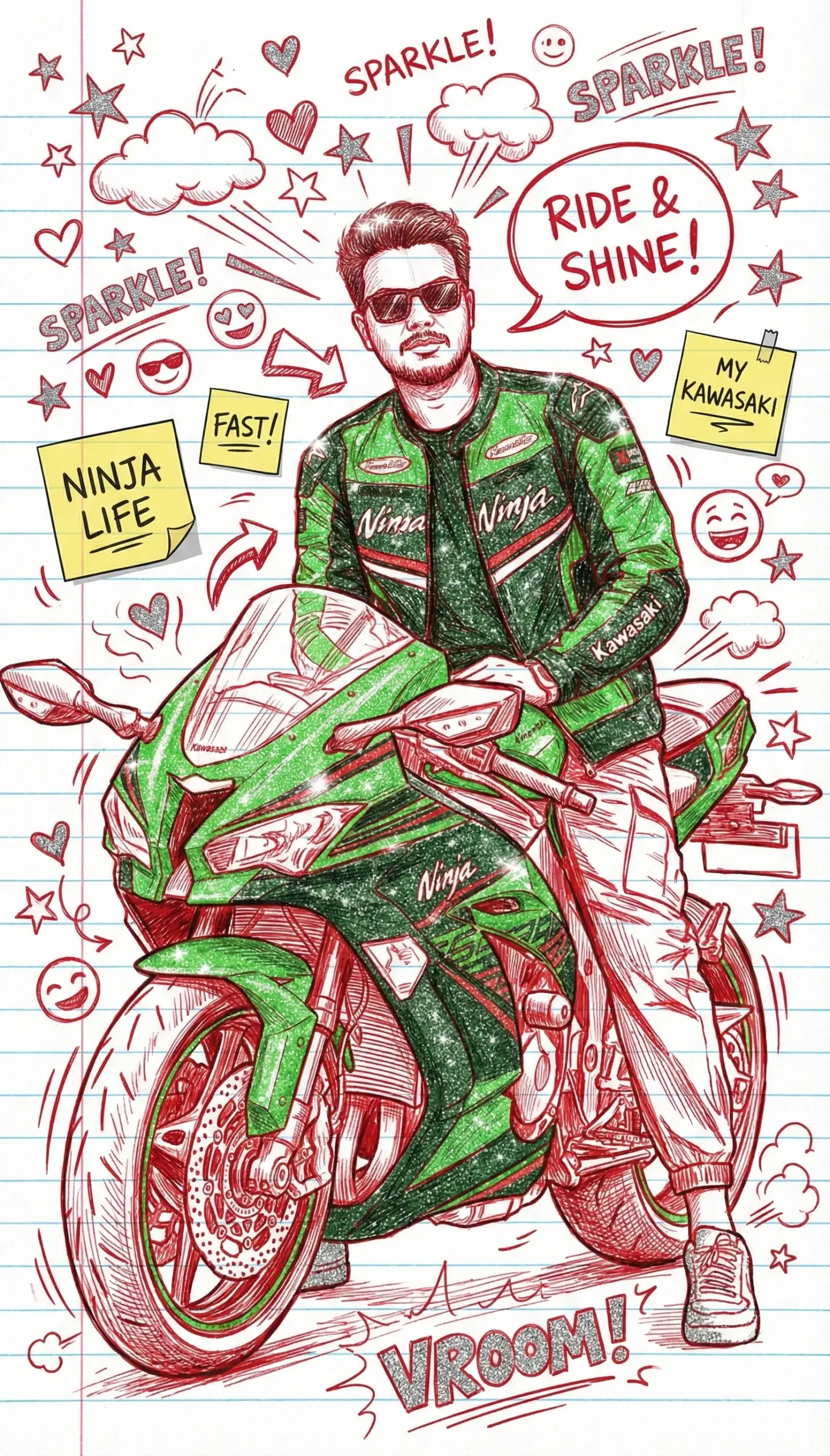 pencil sketch prompt for gemini boy