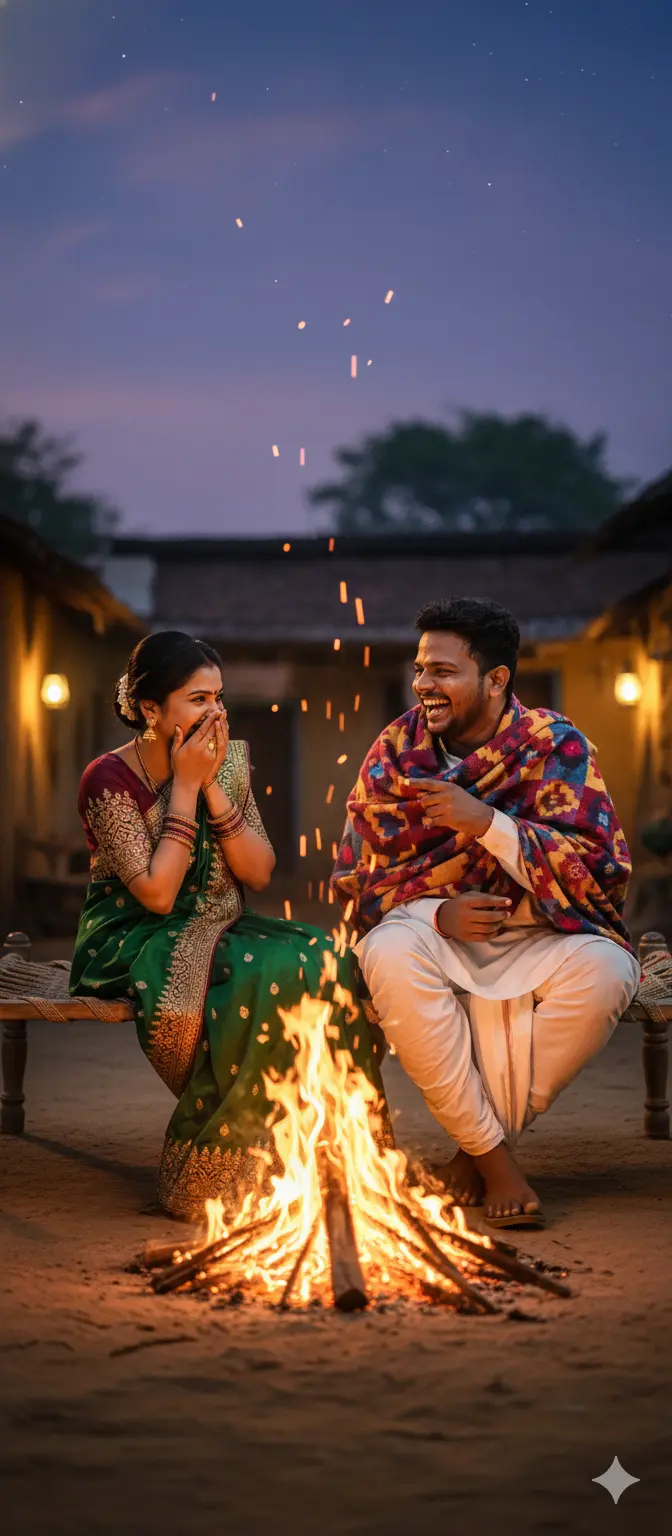 romantic couple prompt for winter season