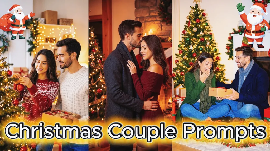 best christmas couple photo prompt for gemini