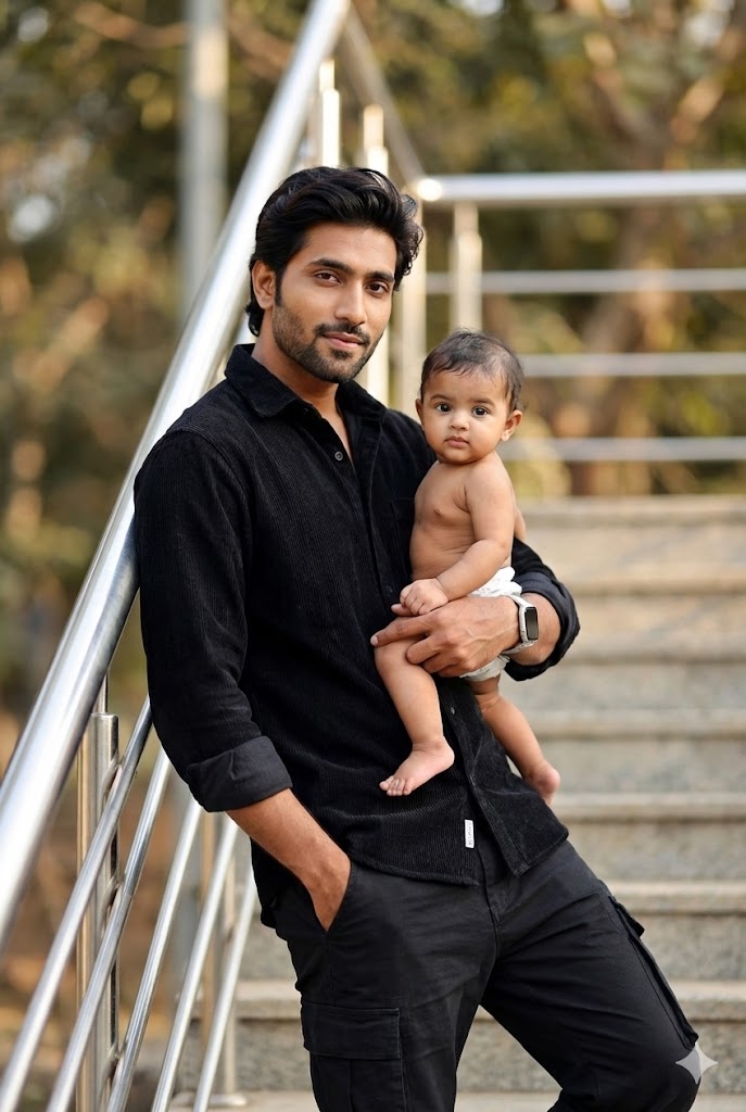 father and baby girl prompt for gemini