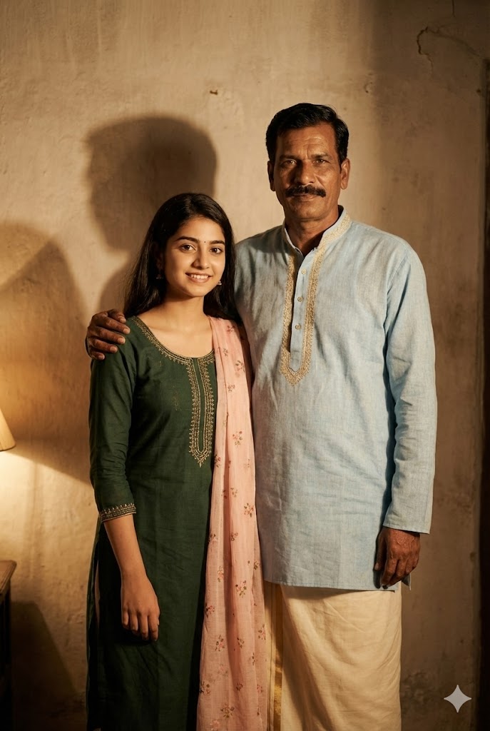 father and daughter prompt for gemini ai photo