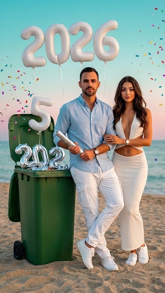 happy new year couple photo prompt