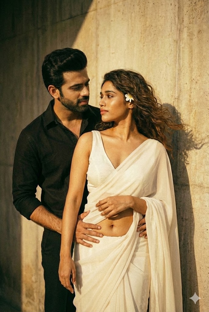 prompt for gemini ai retro style couple photo copy paste