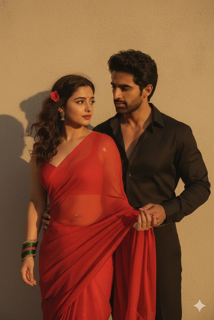 prompt for gemini ai retro style couple