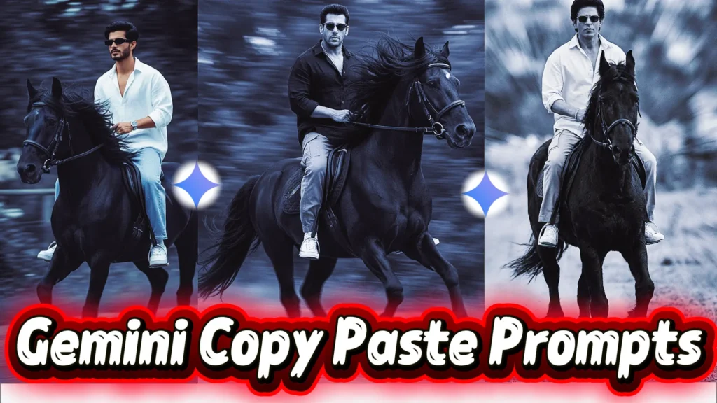 Top gemini ai photo prompt copy paste trending boy horse