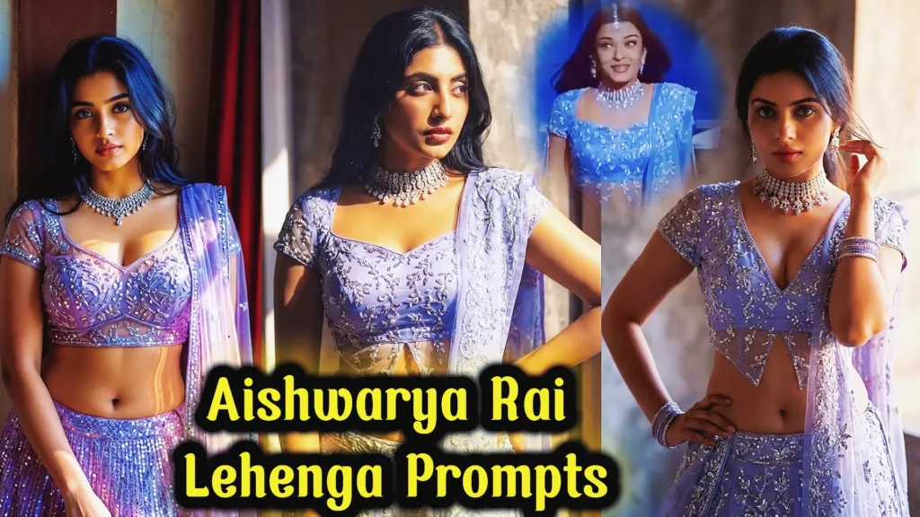 aishwarya rai lehenga prompt