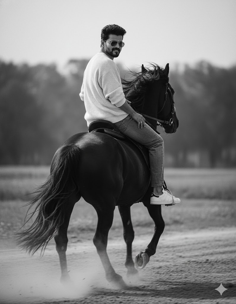 gemini ai photo prompt copy paste trending boy horse download