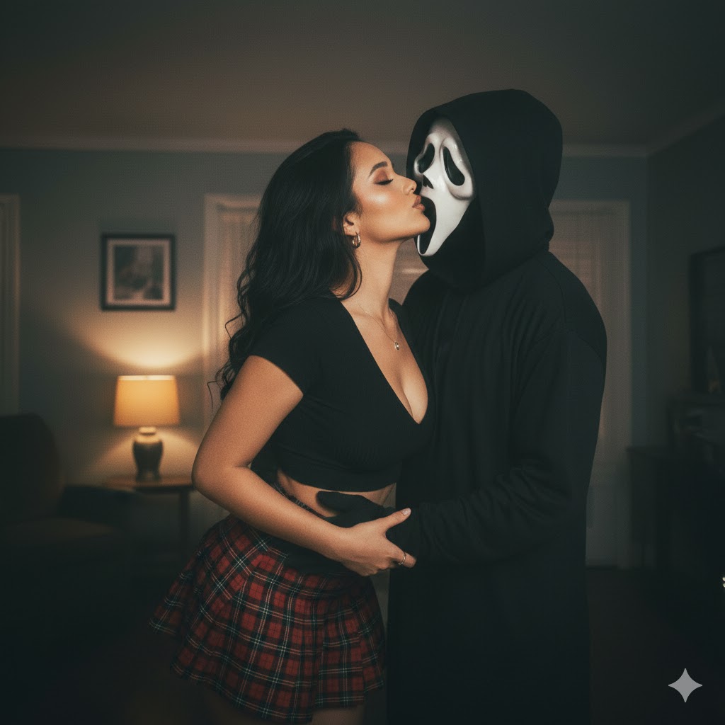 google gemini ghostface prompt for kissing