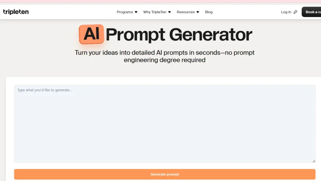 tripleten prompt generator
