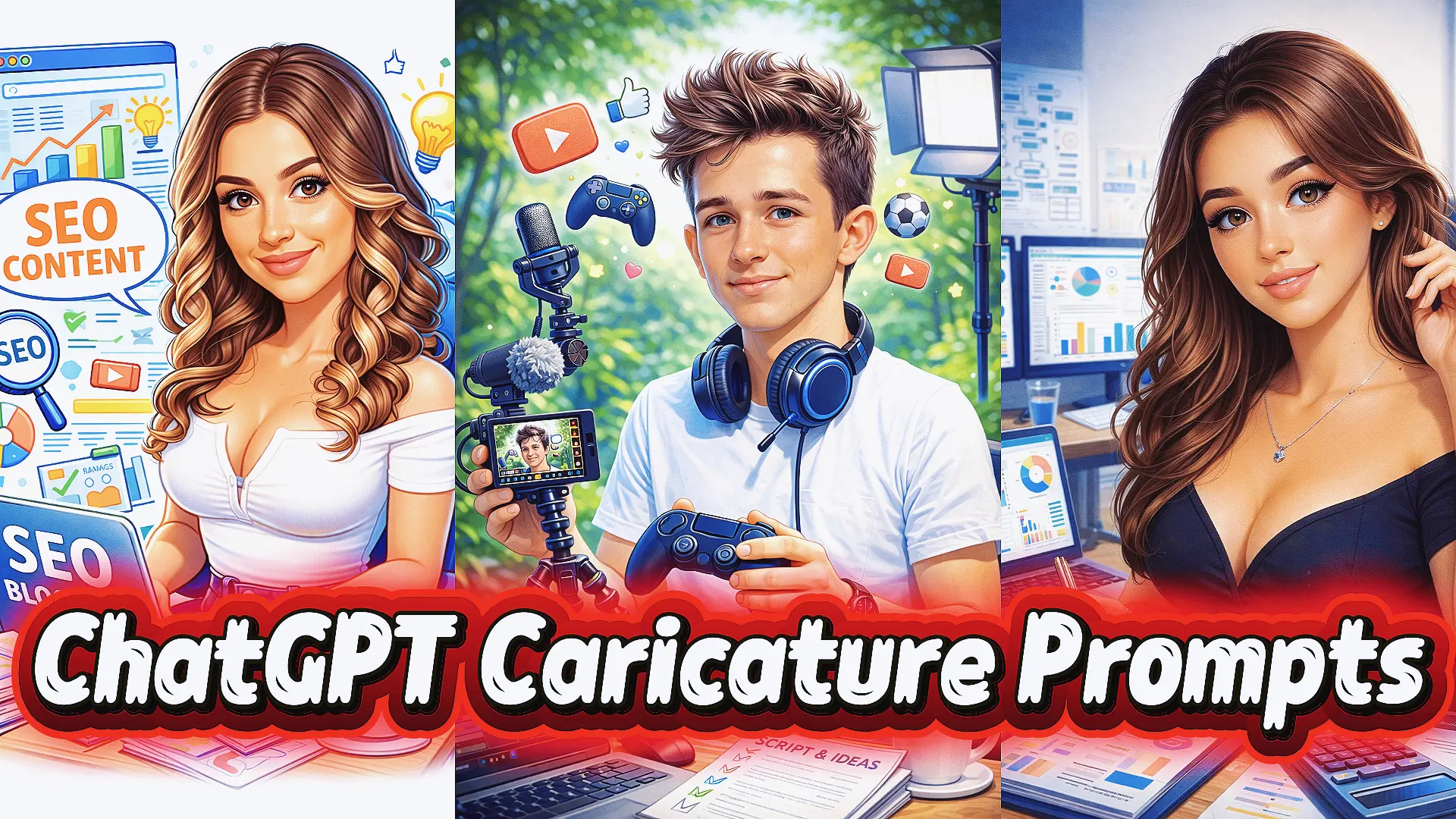 ChatGPT Caricature Prompt: Create a Fun, Professional Caricature of You and Your Job