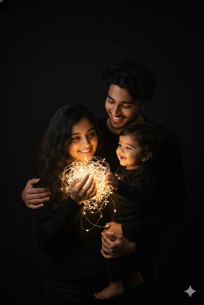 cute family photo prompt generator