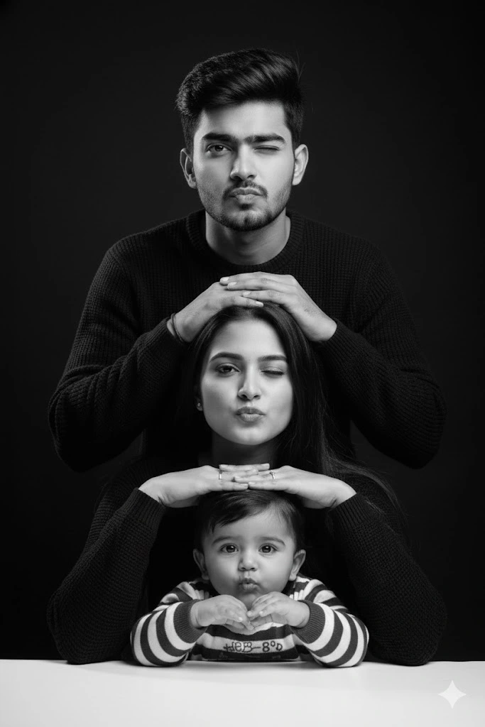 gemini indian family photo prompt