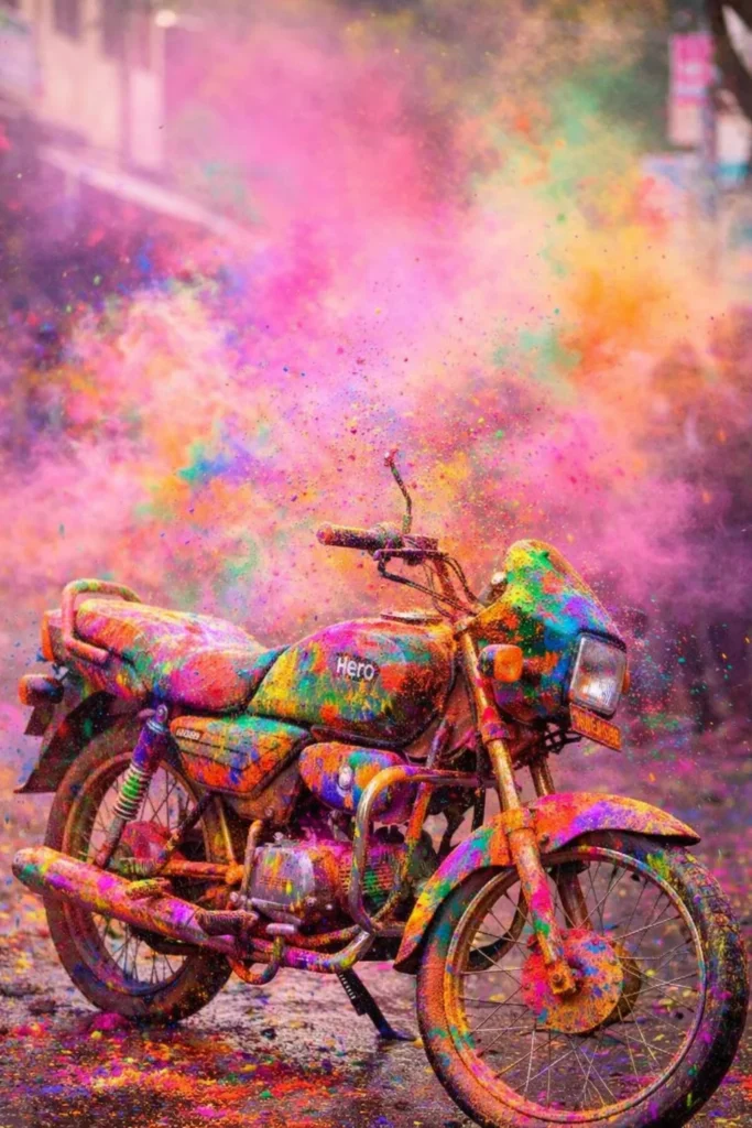 holi prompt for bike