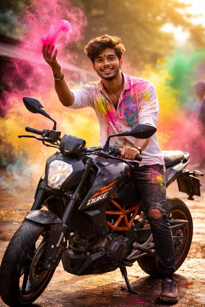 holi prompt for bike free