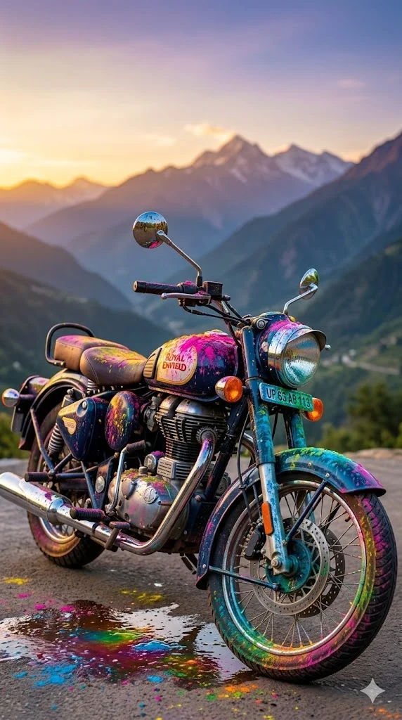 holi prompt for bike