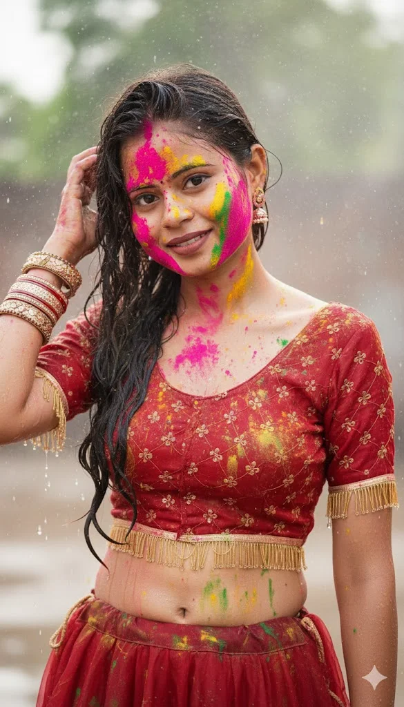 holi prompt girl