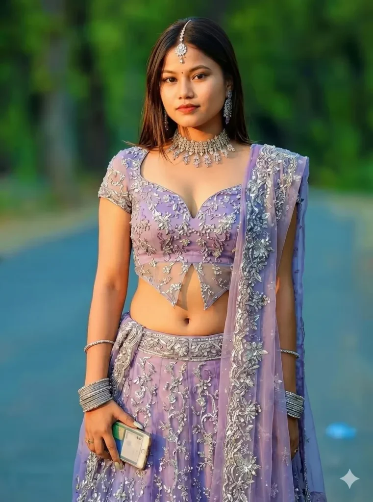 lehenga prompt for girls instagram