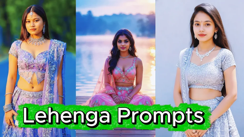 lehenga prompts for gemini girl