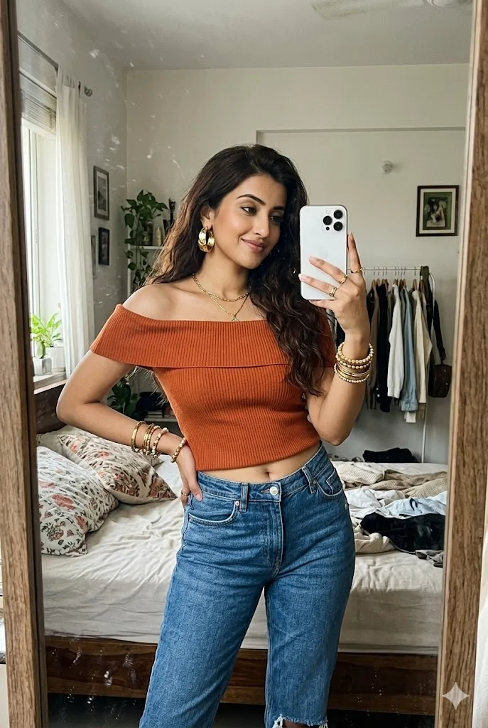 aesthetic saree prompt