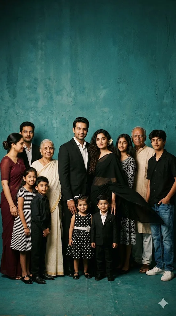 copy paste prompt for family of 10 instagram