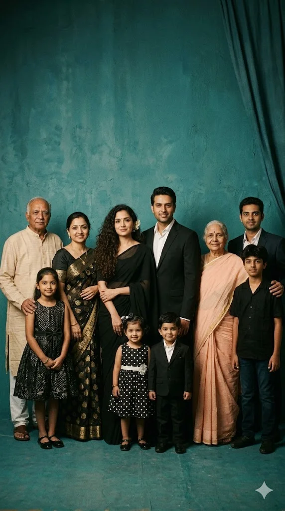 copy paste prompt for family of 10 members