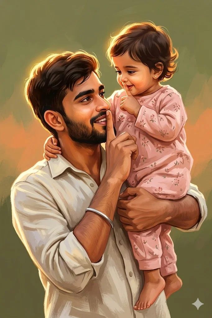 father and daughter prompt for gemini copy paste instagram