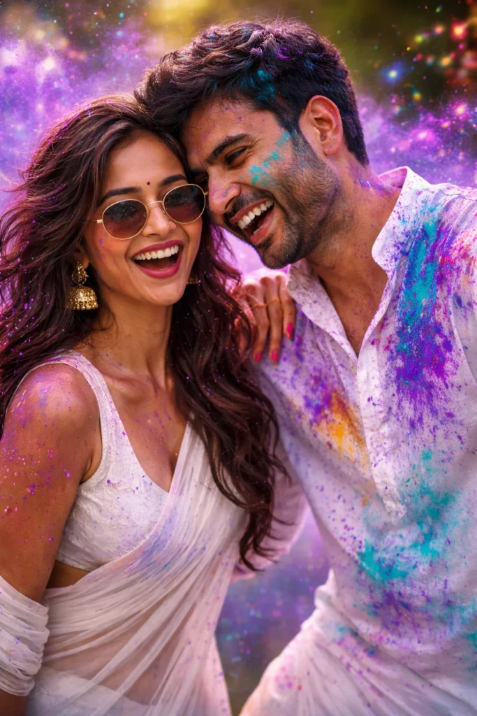 holi ai photo editing prompt couple