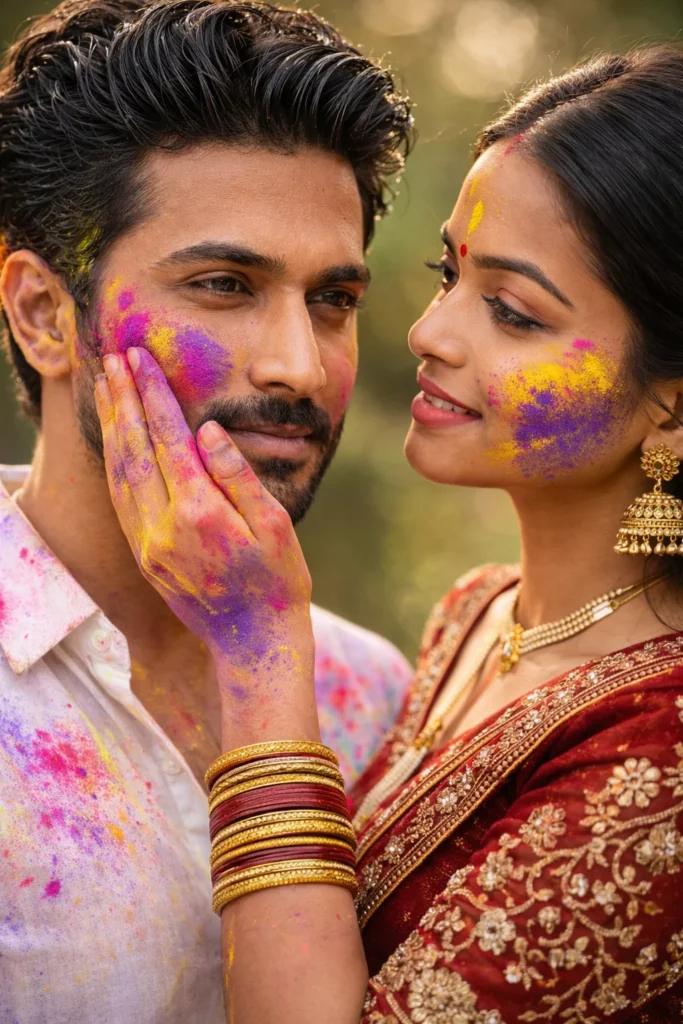 holi prompt couple