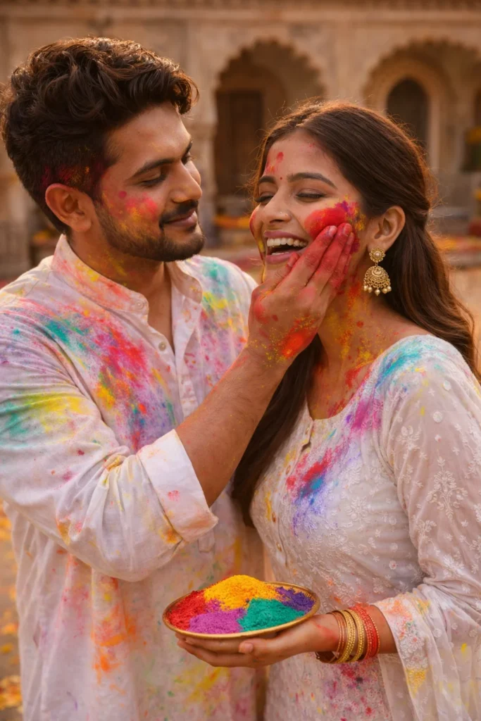 holi prompt couple love