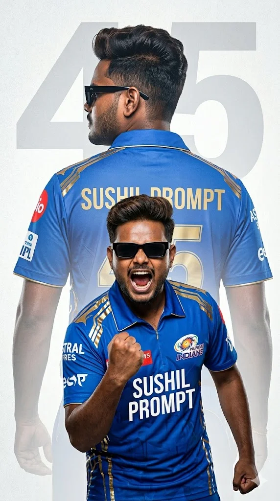 mumbai indians jersey prompt