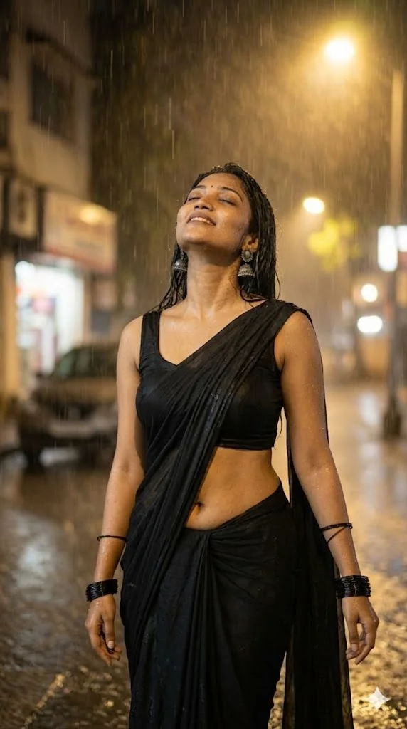 navel saree prompt for gemini