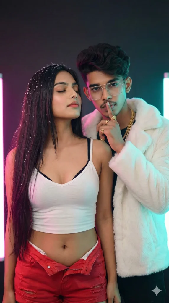 saree navel ai prompt