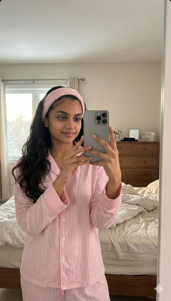 2mirror selfie prompt for girl