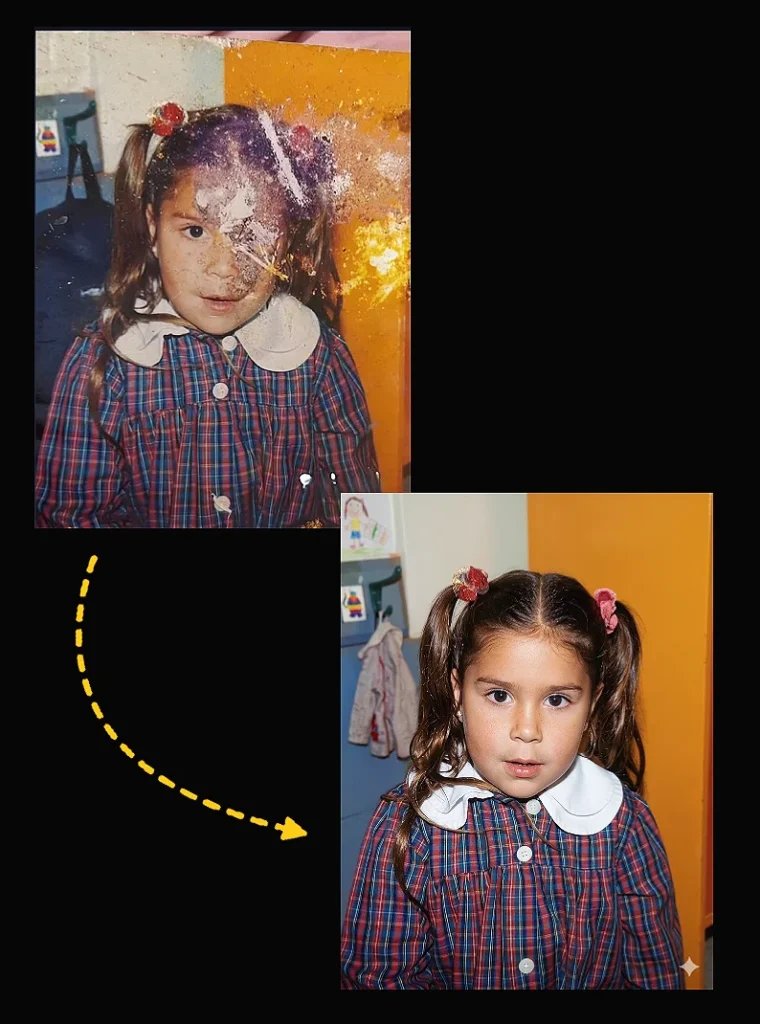 ai prompt to restore old photos