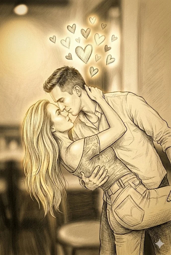 couple pencil sketch prompt gemini