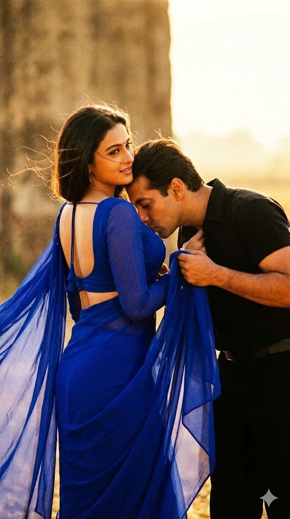 he will be holding my saree pallu gemini prompt