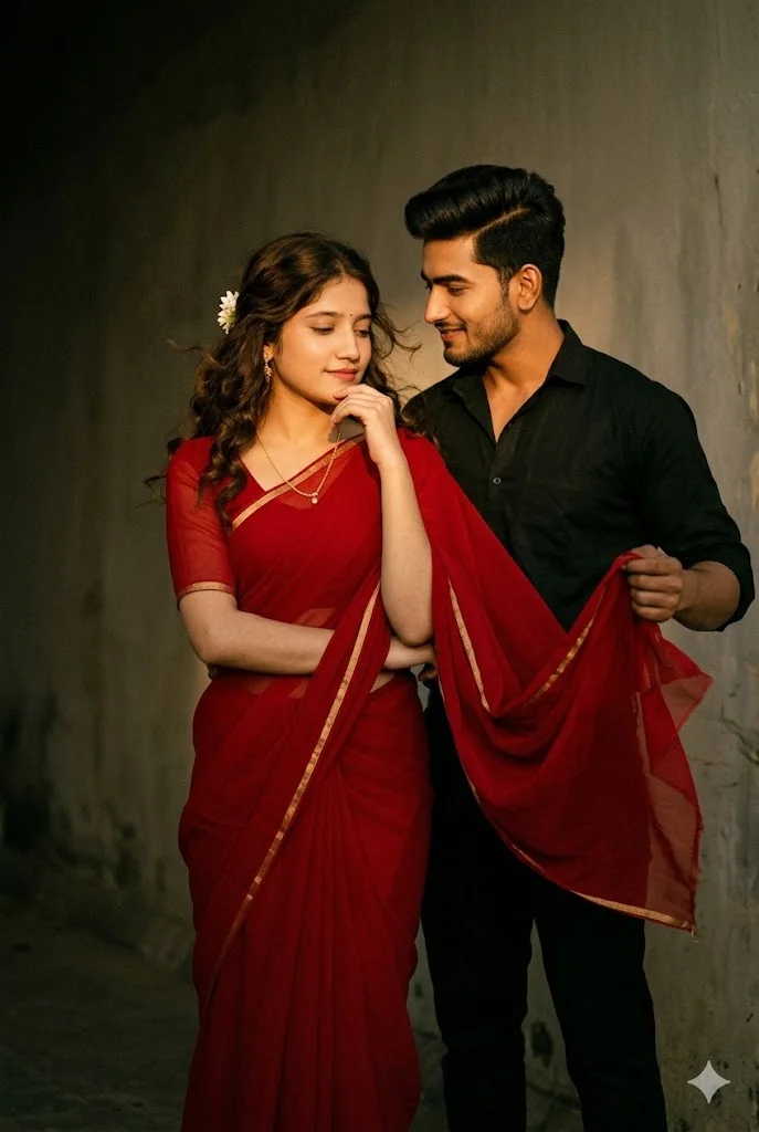 he will be holding my saree pallu in his hand prompt