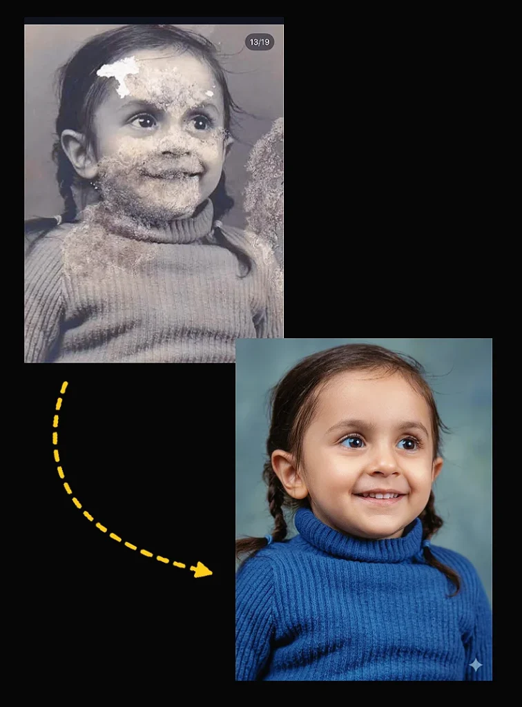 old black and white photo restoration gemini prompt