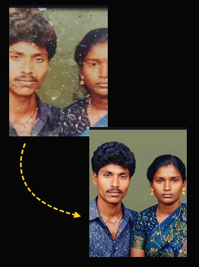 old photo restoration ai prompt