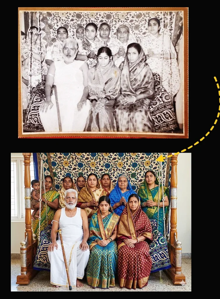 old photo to new photo ai prompt