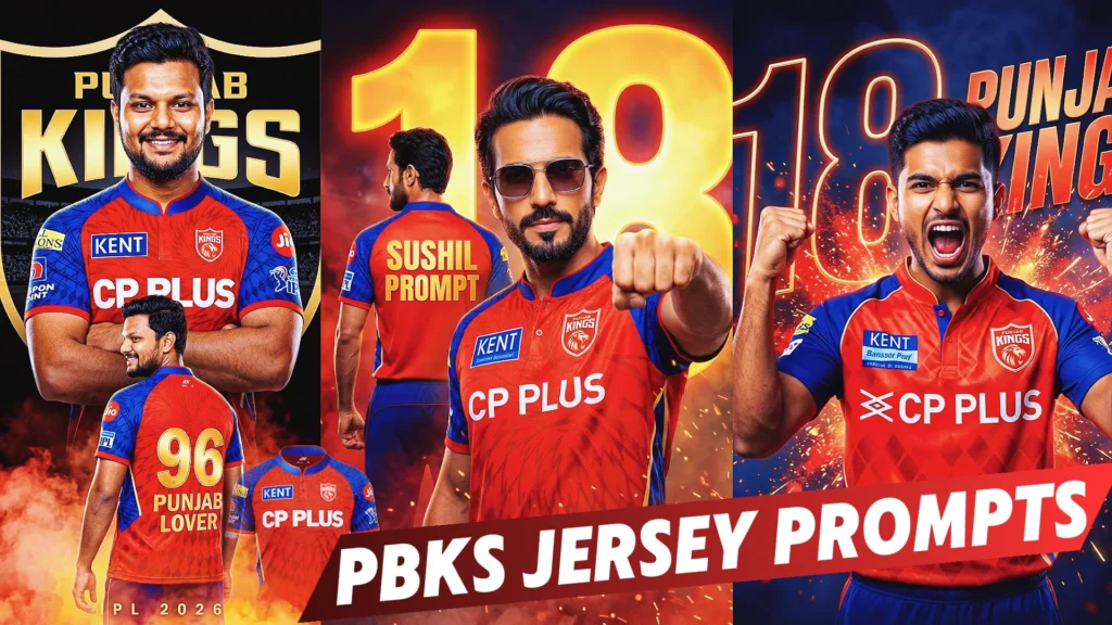 punjab kings jersey prompt
