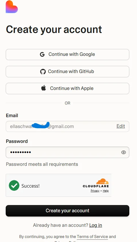 lovable ai sign up login