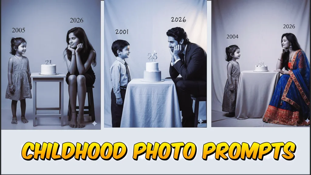 gemini ai photo childhood photo prompt