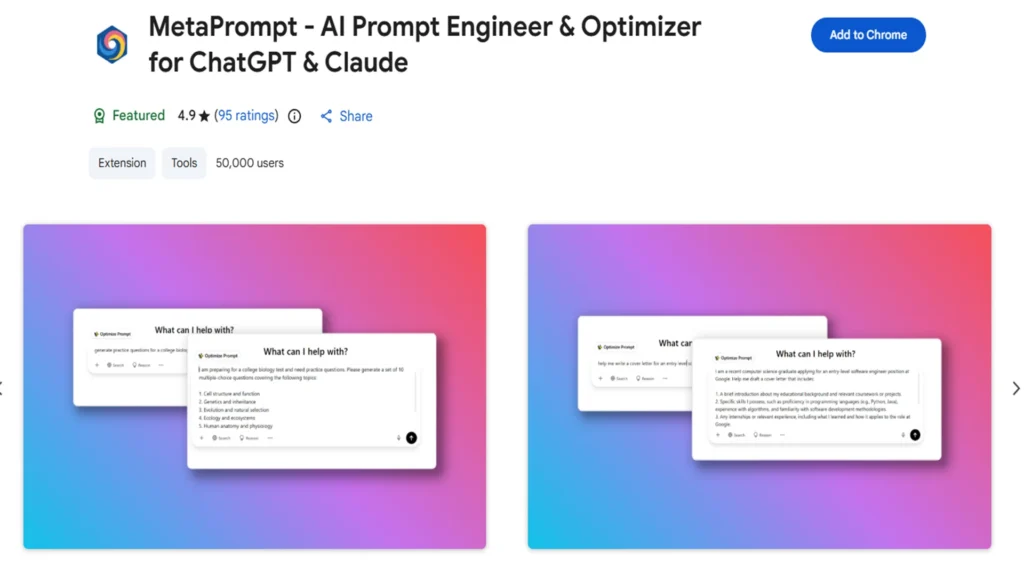 meta prompt extension download